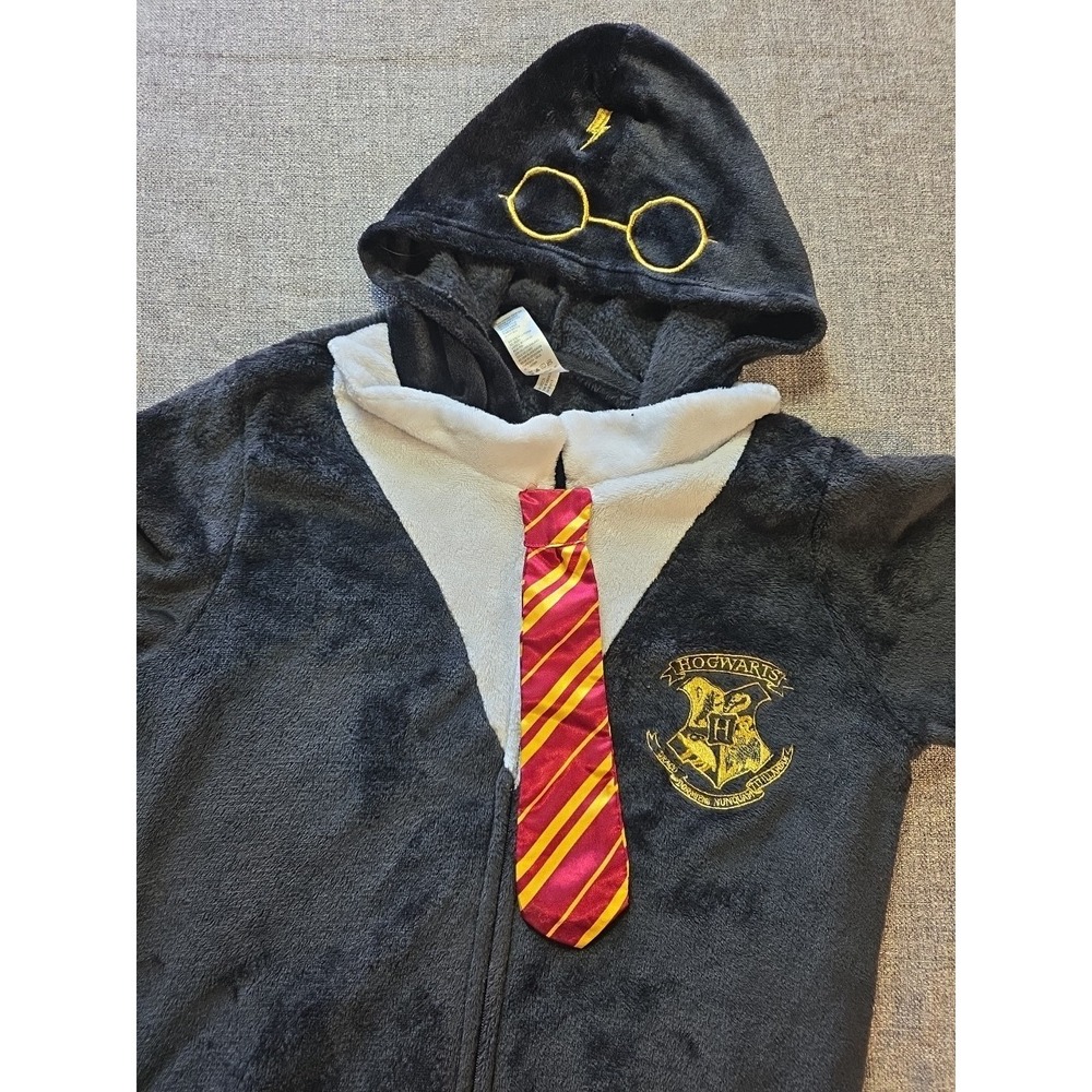 Harry Potter Gryffindor sleepwear pajamas costume footless 1 piece Size L 12/14